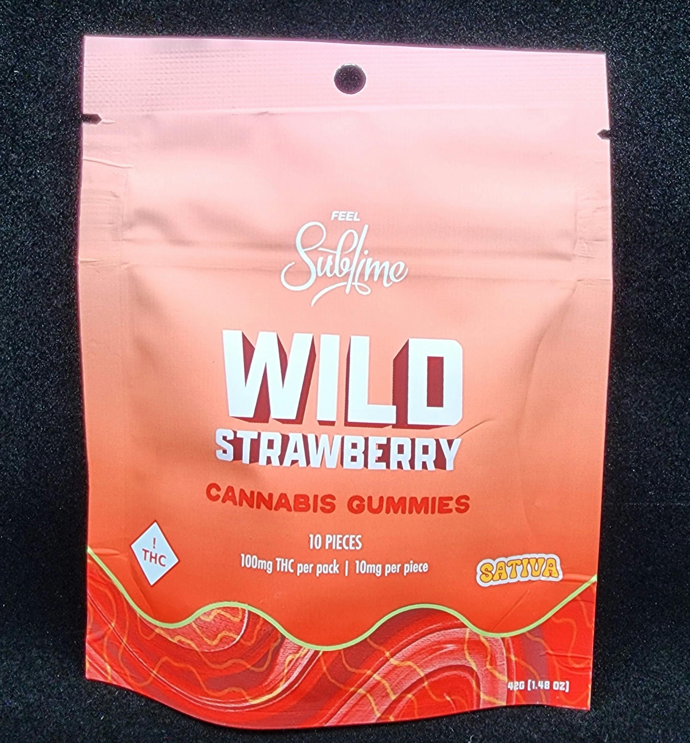Sublime Wild Strawberry Gummies 100mg - 1g