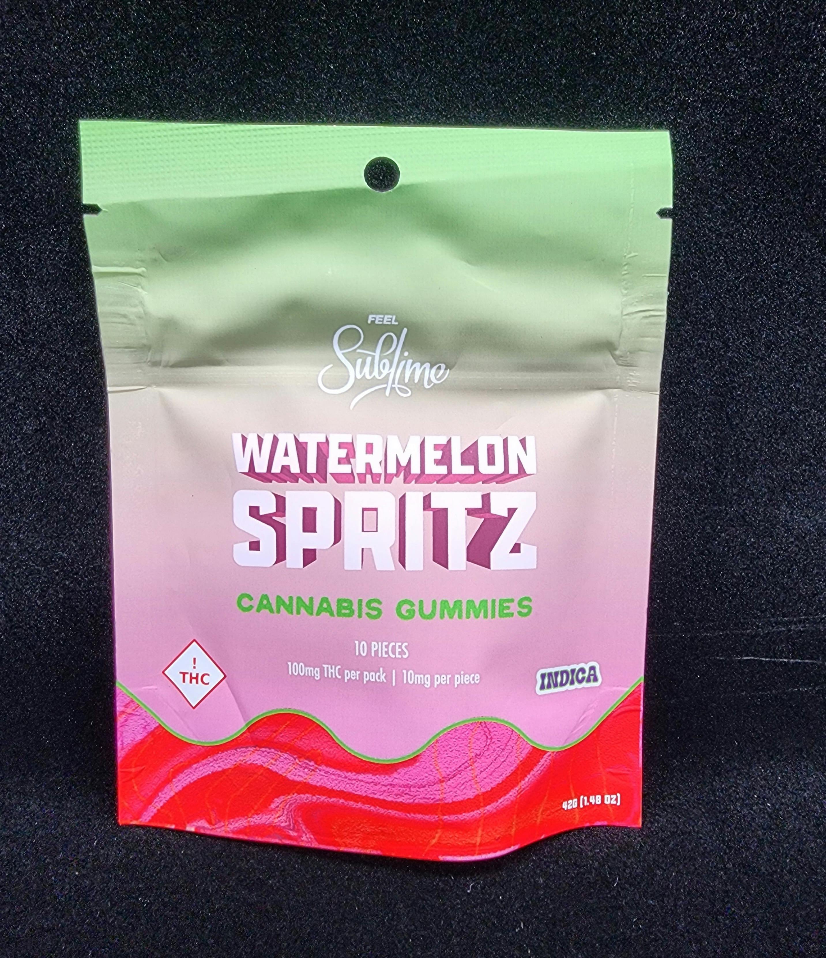 Sublime Watermelon Spritz Gummies 100mg - 1g
