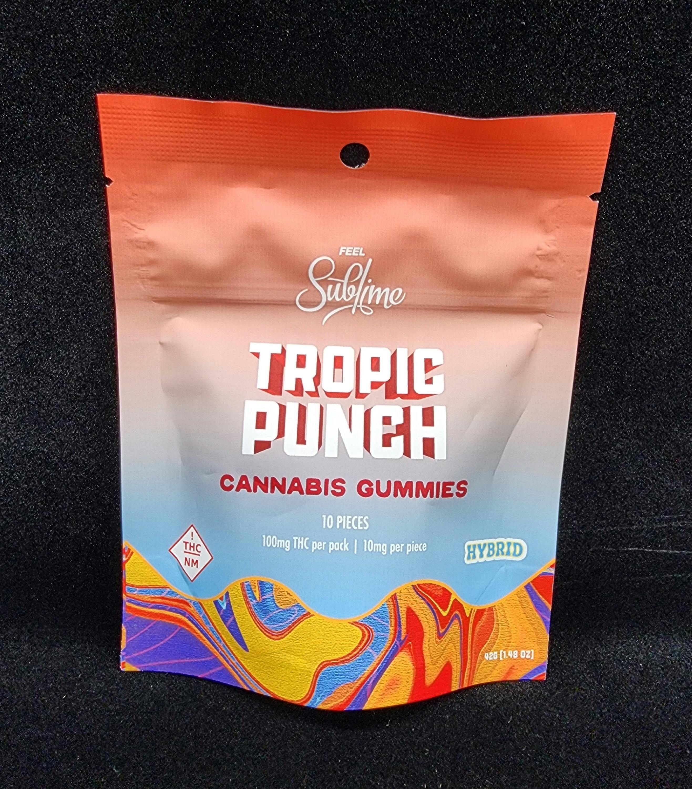 Sublime Tropic Punch Gummies 100mg - 1g