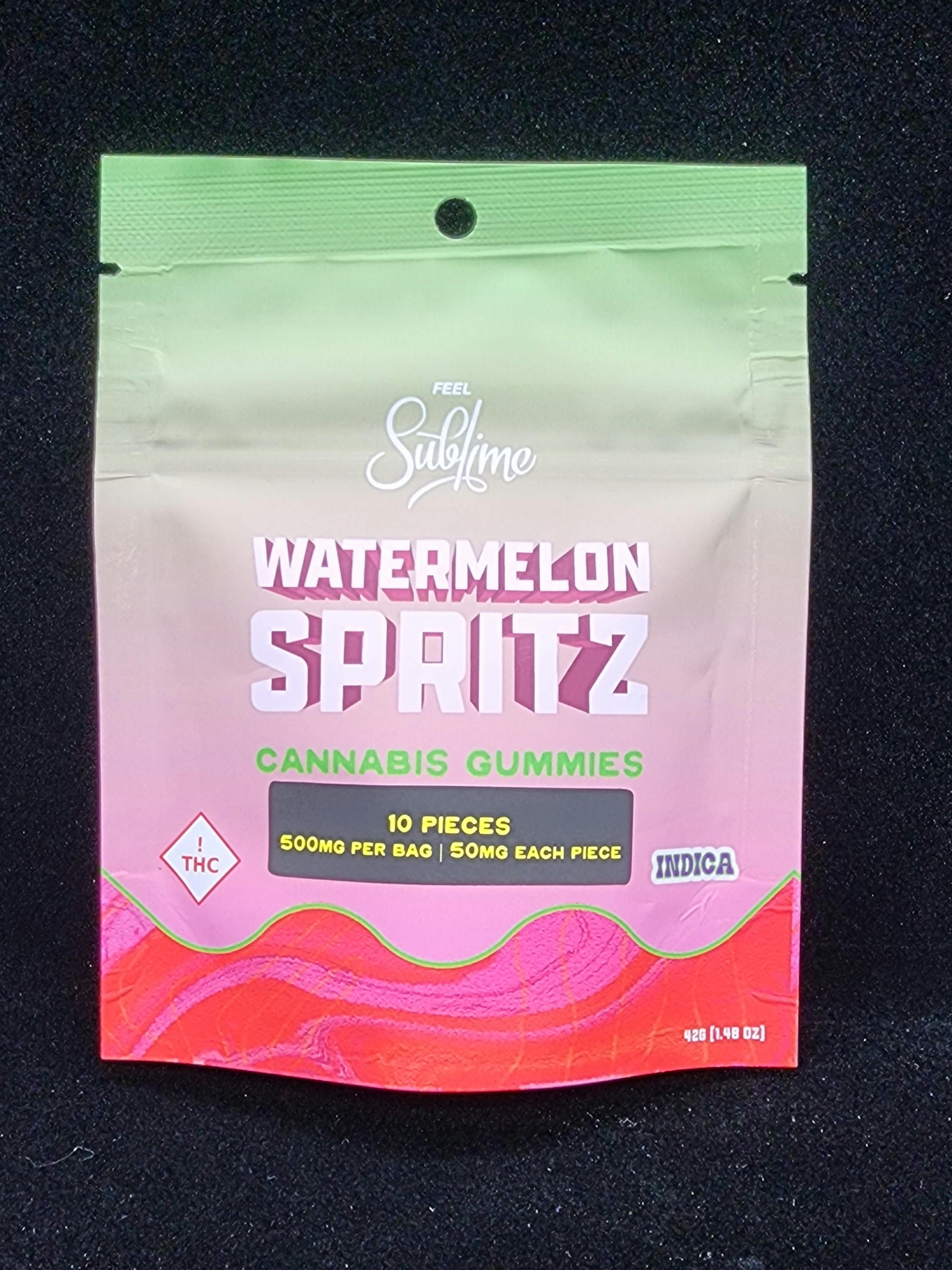 Sublime Watermelon Spritz Gummies 500mg - 1g