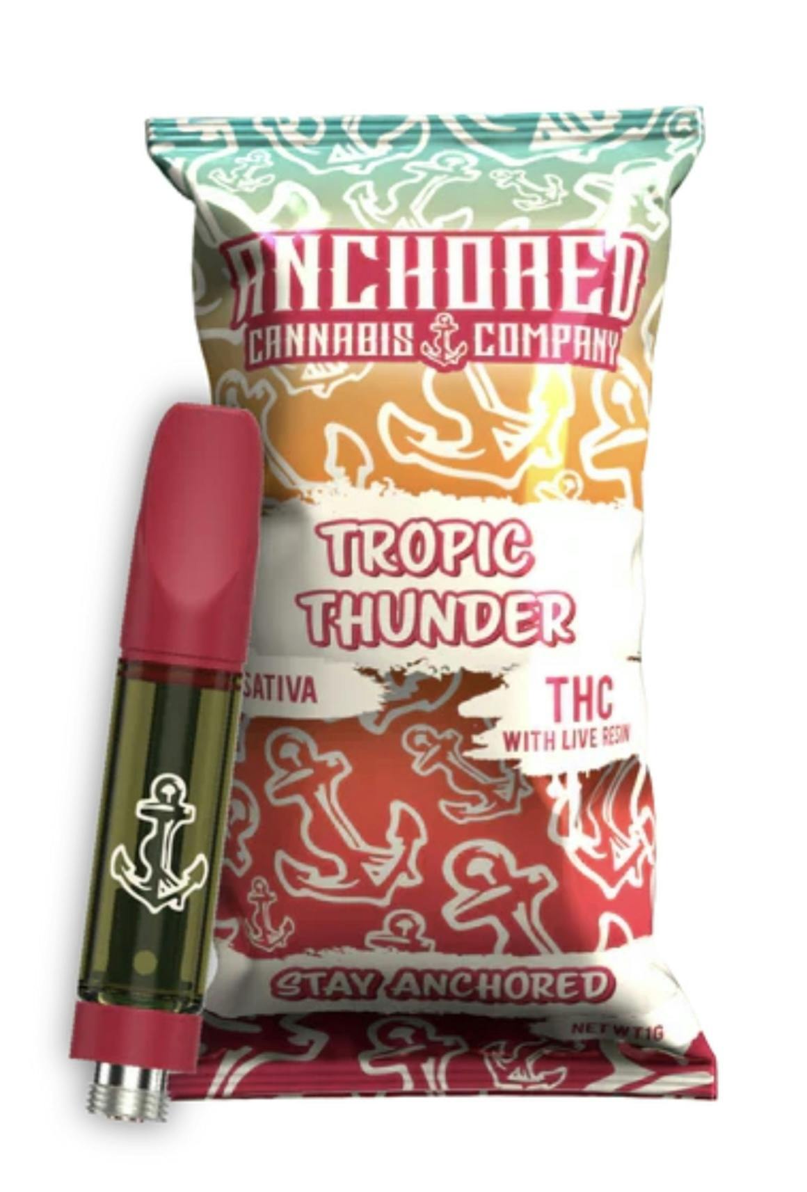 Tropic Thunder Live Resin Cartridge 1g By Anchored (Taxes Included, OTD Pricing)