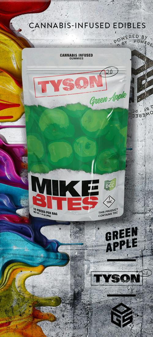 Mike Bites | Green Apple 10pc | 110mg Gummies
