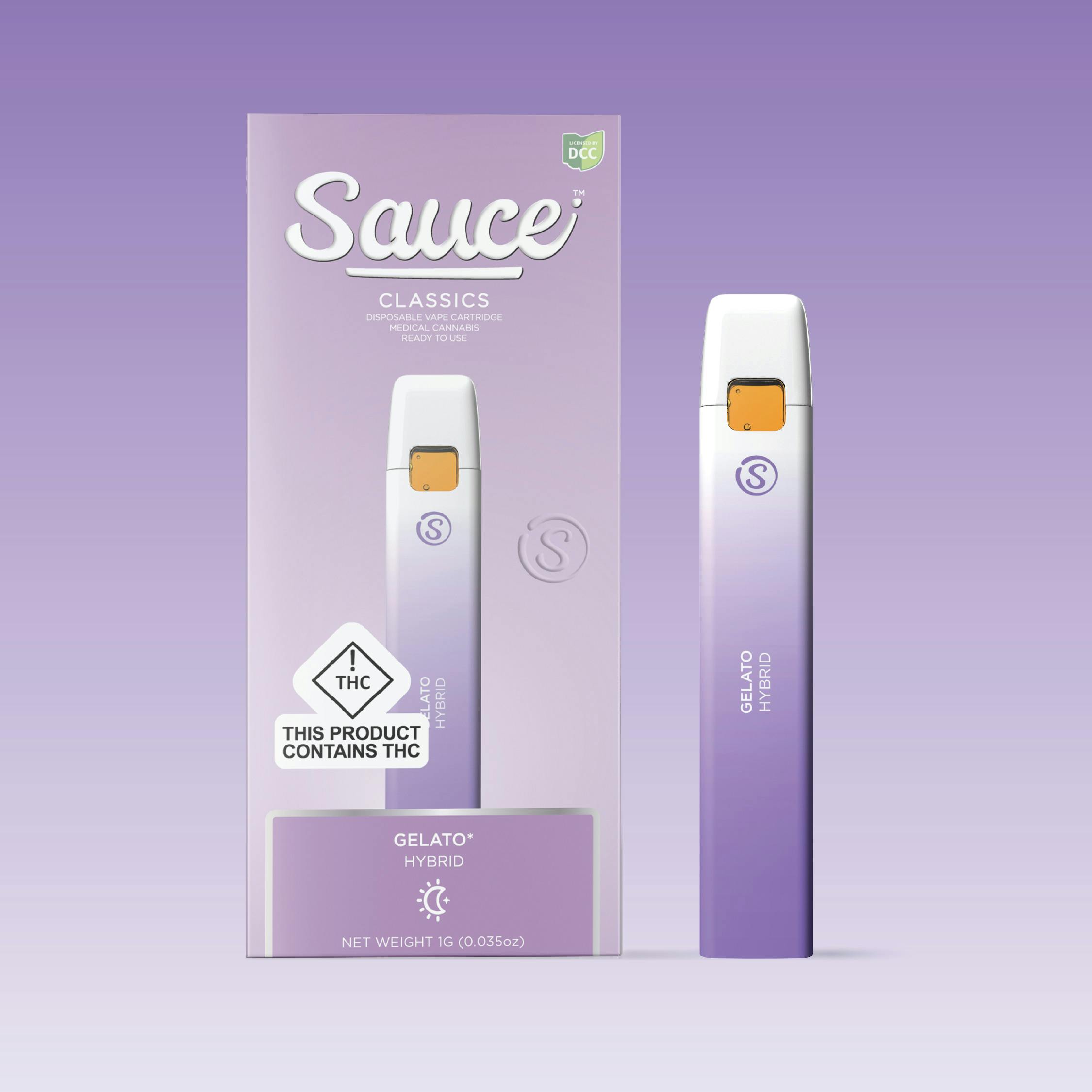 Sauce | Snow Cap | 1g Distillate + Botanical Terpenes Disposable Vape