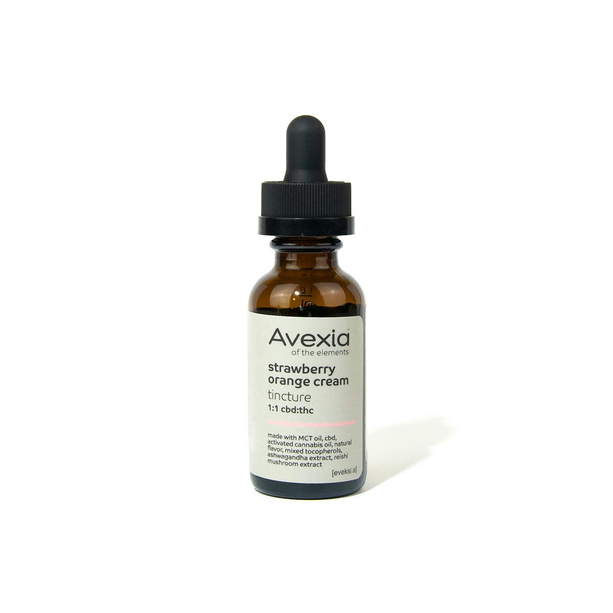 Avexia | Strawberry Orange Cream 1:1 CBD | 550mg Tincture