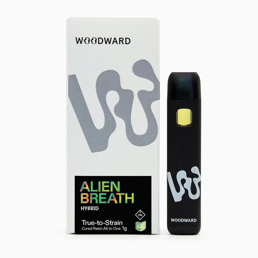 Woodward | Alien Breath | 1g Cured Resin Disposable Vape
