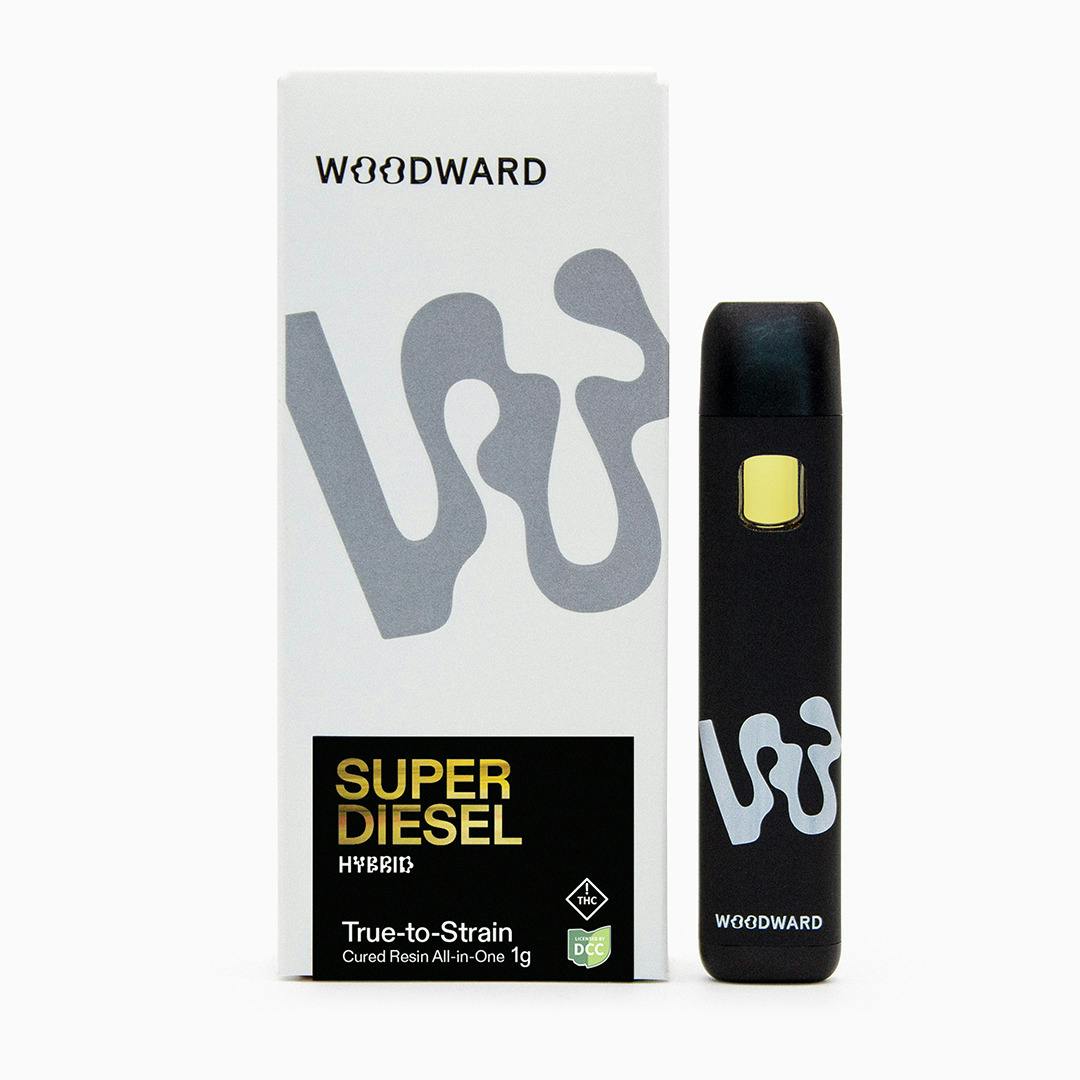 Woodward | Super Diesel | 1g Cured Resin Disposable Vape
