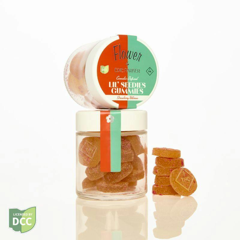 Edie Parker | Strawberry Hibiscus +CBD 10pc | 25mg Gummies