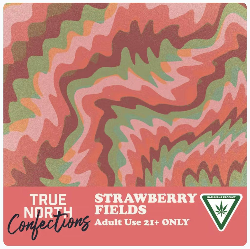 True North 200mg Gummies - Strawberry Fields 4 x