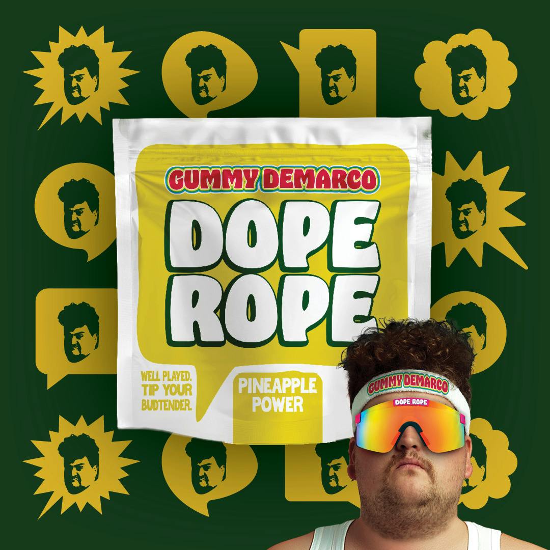Dope Rope 200mg Gummy Rope - Pineapple Power
