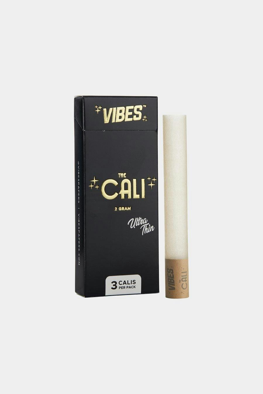 Vibes - Cones - Rolling Papers - Ultra Thin - 3pk - Black - The Cali