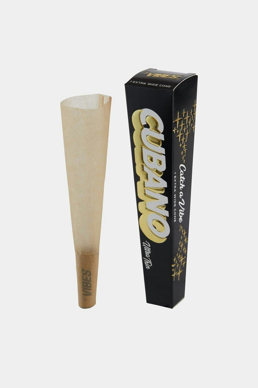 Cubano King Size Ultra Thin (Black) - Cones