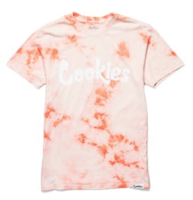 Cookies - Original Mint Logo Crystal Wash Tie Dye - Tee - Orange - SM