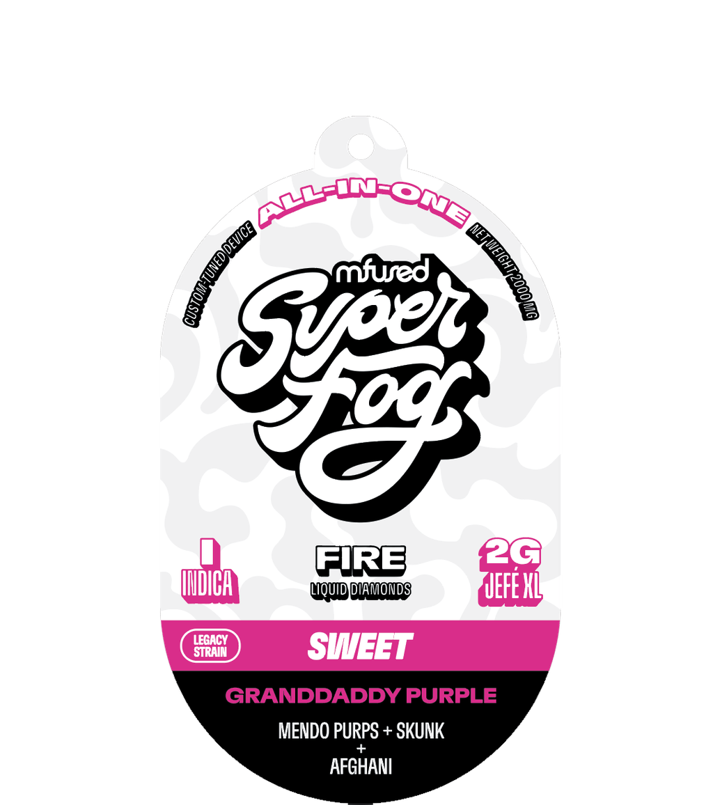 SuperFog Fire Granddaddy Purple Live Resin 2g All-In-One
