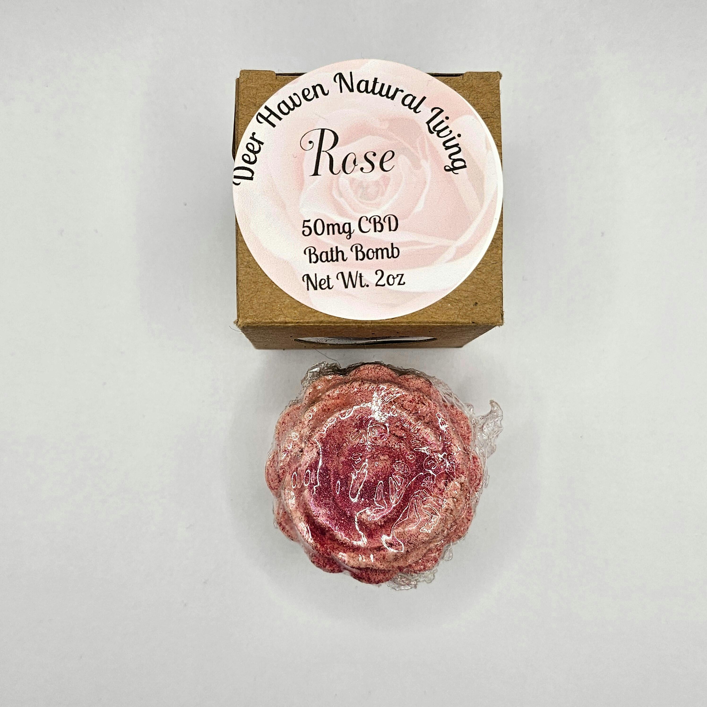 Deer Haven Natural Living | Rose Bath Bomb CBD at Sinsemilla