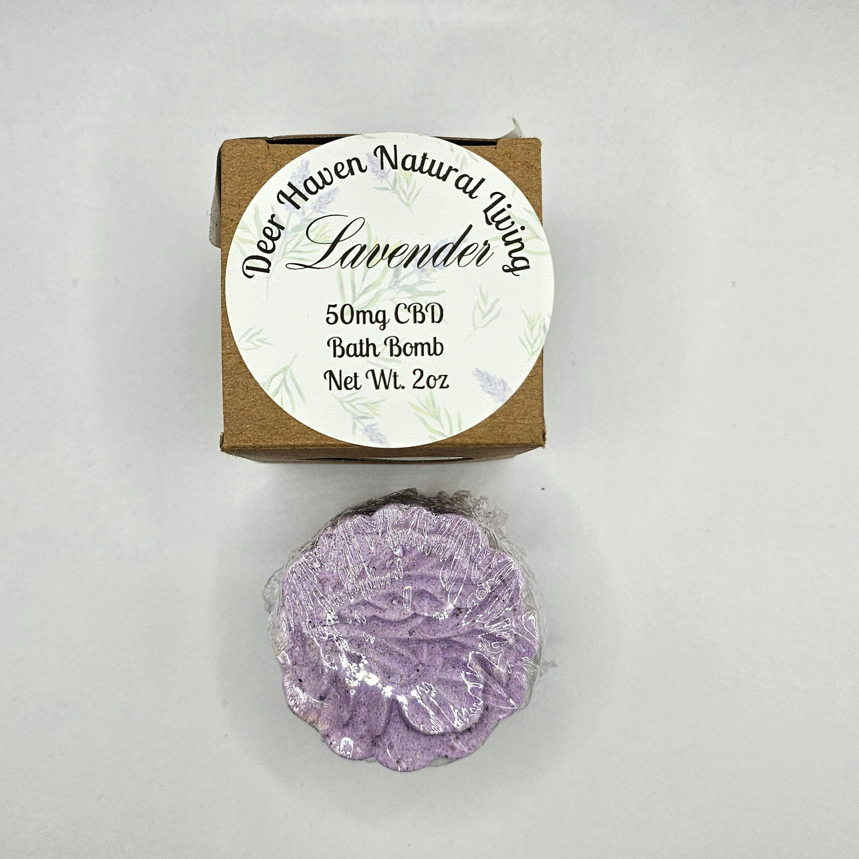 Deer Haven Natural Living | Lavender Bath Bomb CBD at Sinsemilla