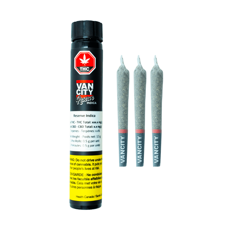 VanCity | RESERVE INDICA PRE-ROLLS - 1.5G