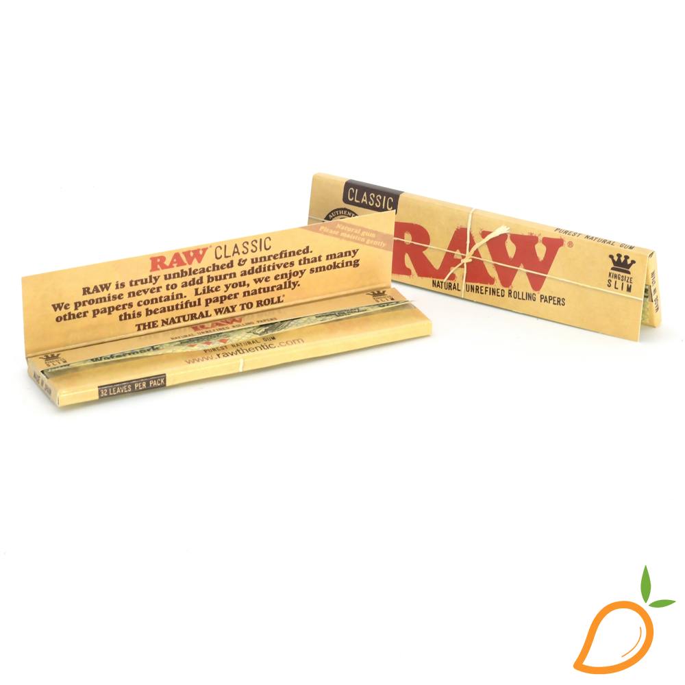 King Size WIDE Classic Black Rolling Papers RAW