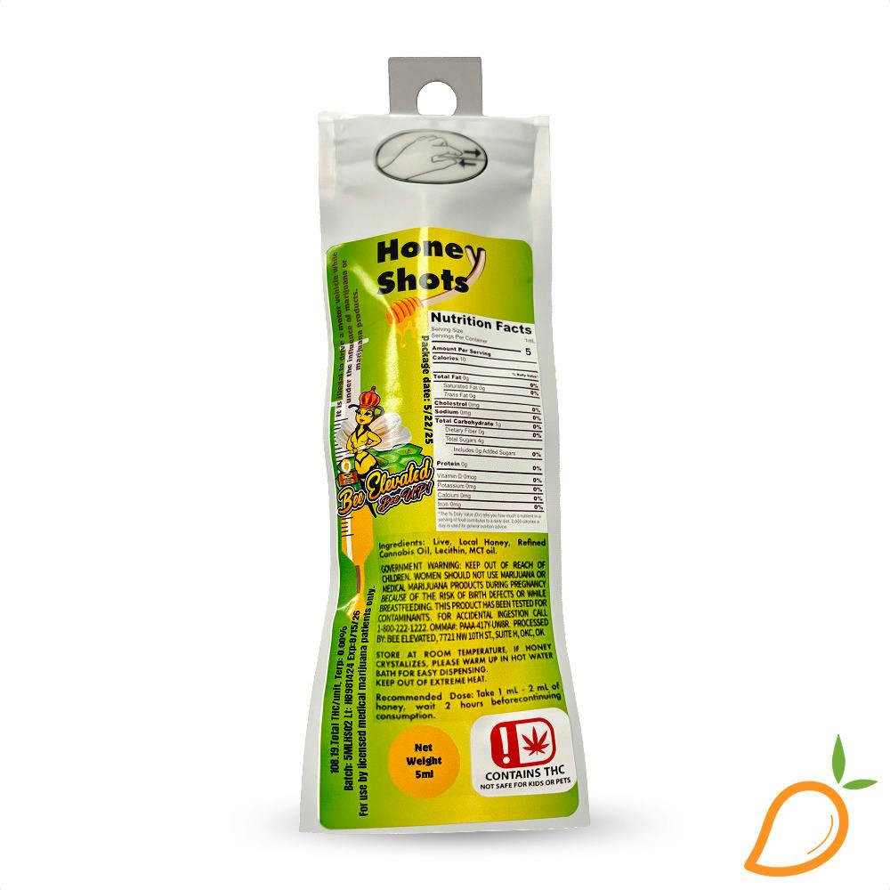 100mg Honey Shots Syringe Bee Elevated