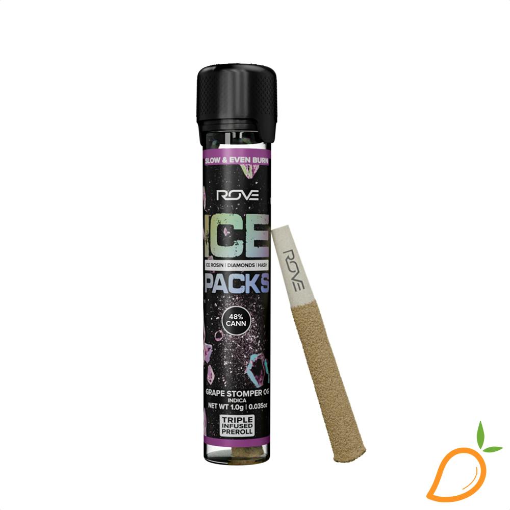 1g Frosted Melon Triple Infused Preroll Ice Pack Rove