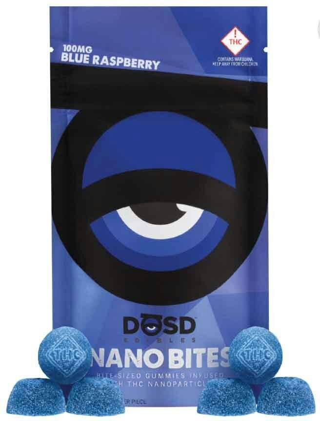 DŌSD Edibles - 100mg Nano Bites - Blue Raspberry