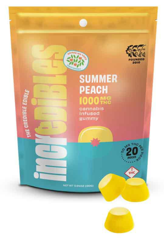 Incredibles 1000mg Summer Peach Gummy