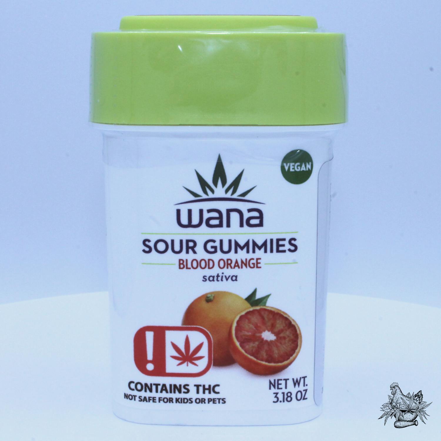 WANA-1000MG SOUR GUMMIES-BLOOD ORANGE-SATIVA