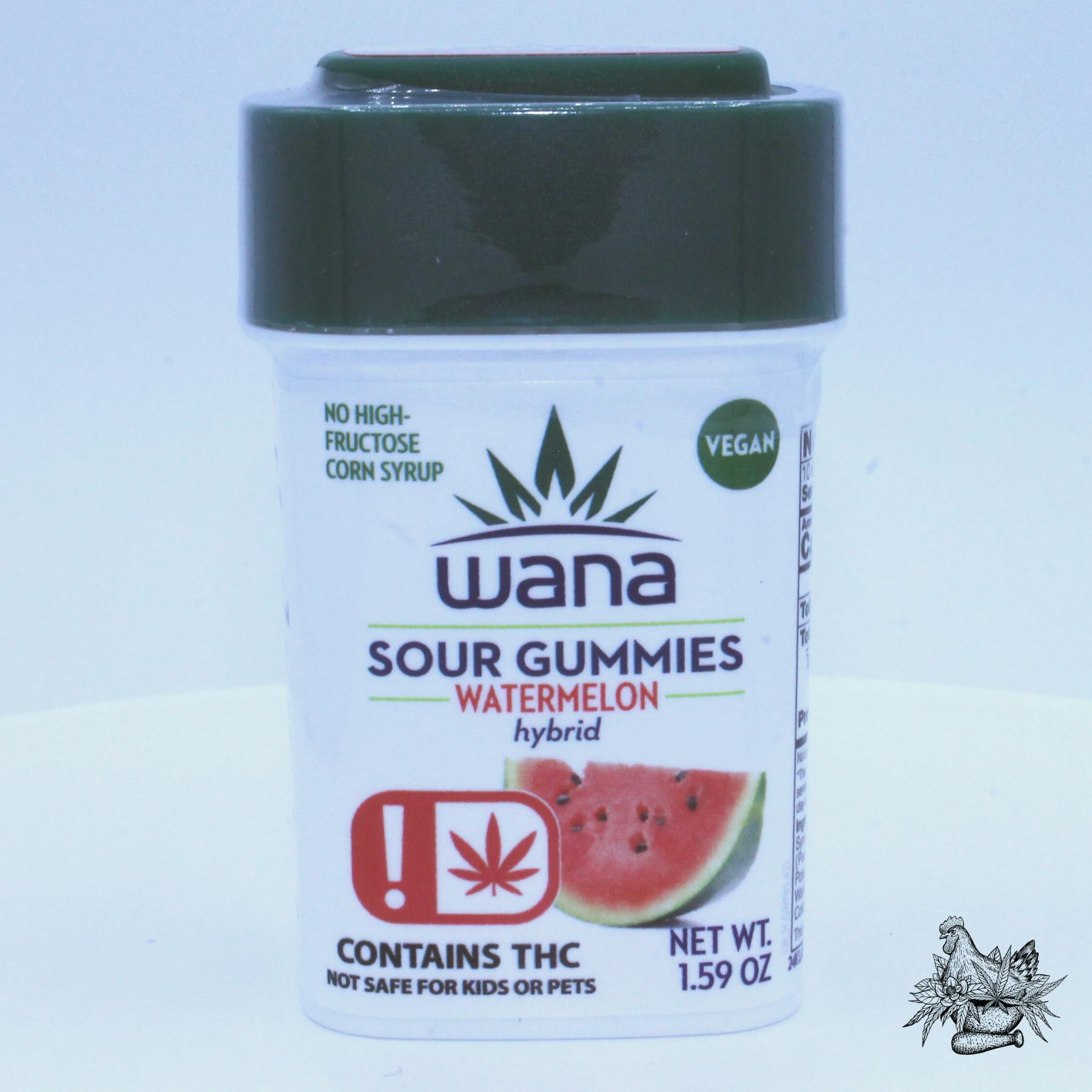 WANA-100MG SOUR GUMMIES-WATERMELON-HYBRID
