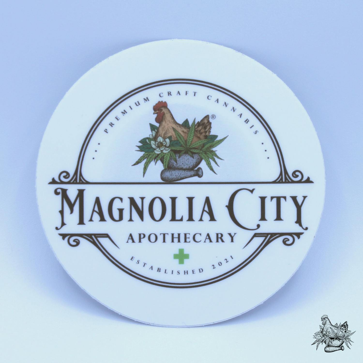 MCA LOGO - 3" x 3" STICKER