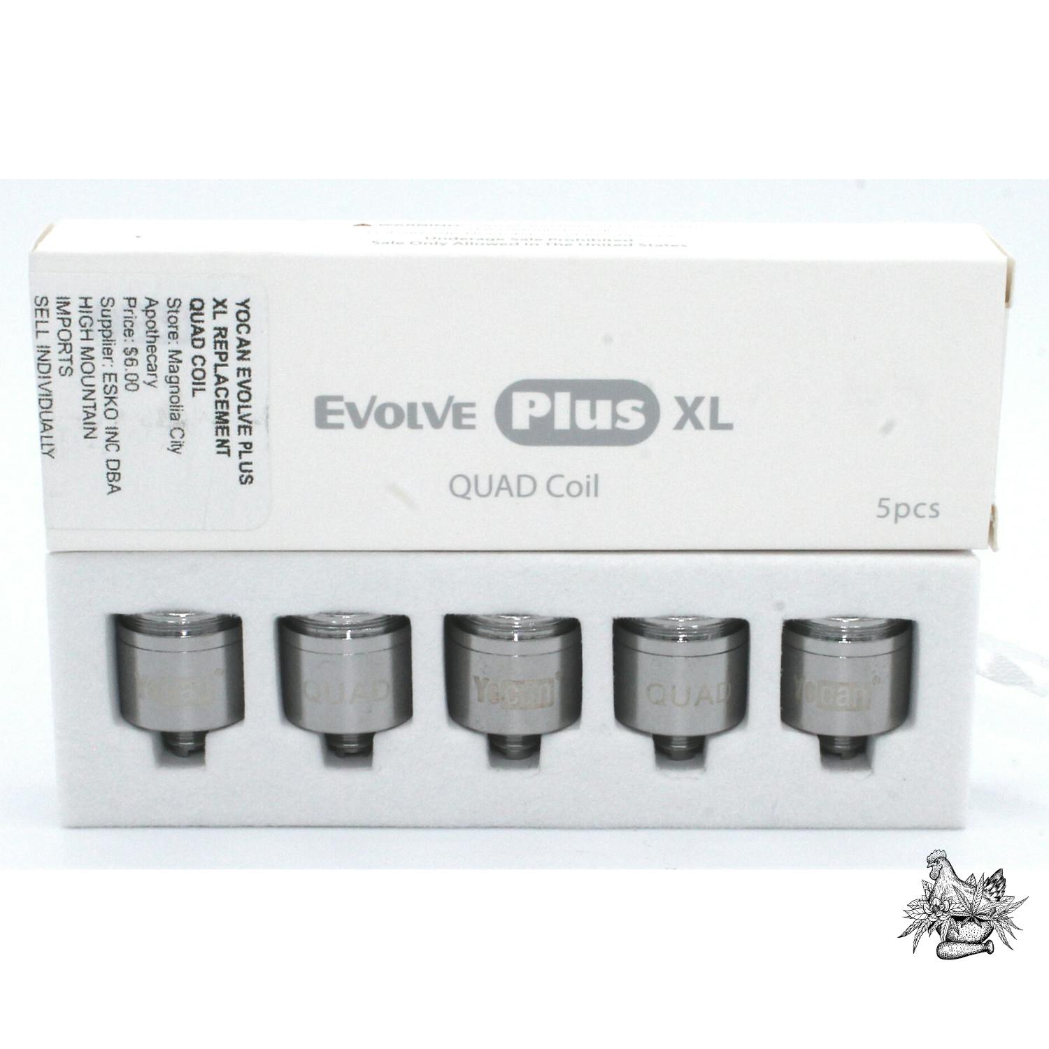 YOCAN EVOLVE PLUS XL REPLACEMENT QUAD COIL
