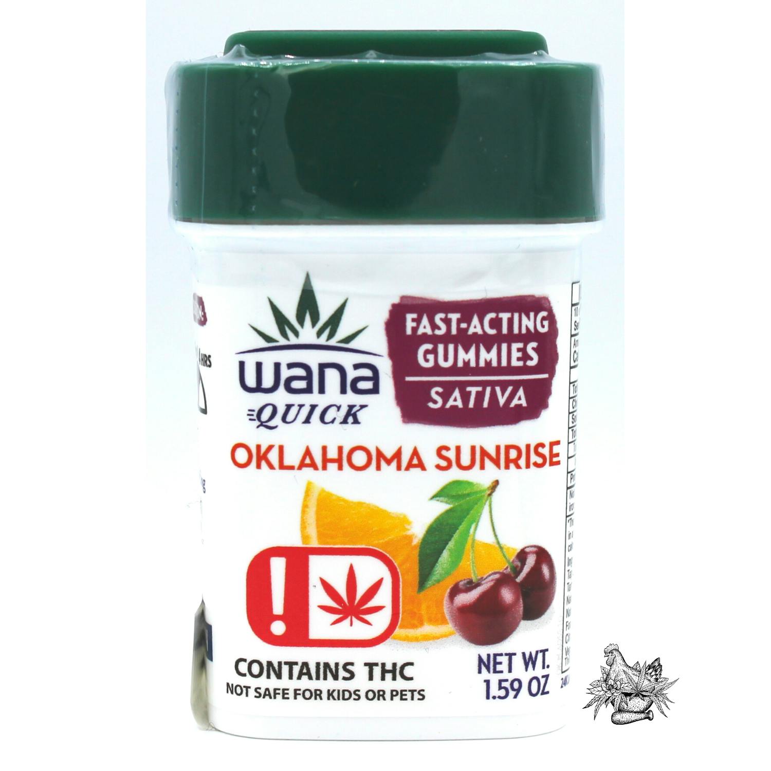 WANA-100MG QUICK GUMMIES-OK SUNRISE-SATIVA