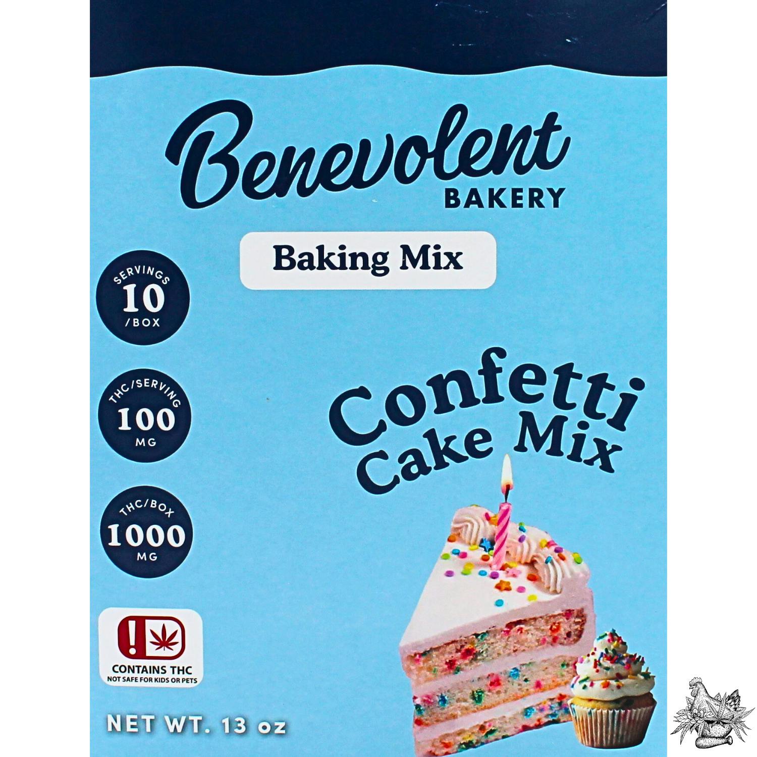 BENEVOLENT BAKERY-CONFETTI CAKE MIX-1000MG