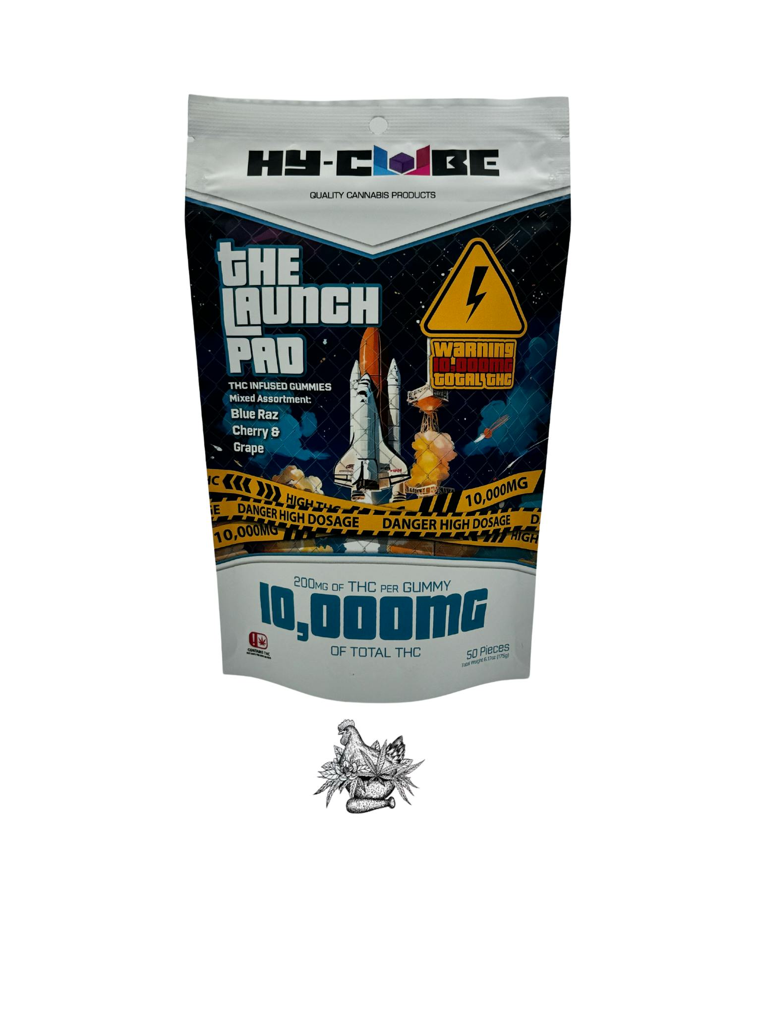 JKJ-HY-CUBE-GUMMIES-THE LAUNCH PAD-10,000MG