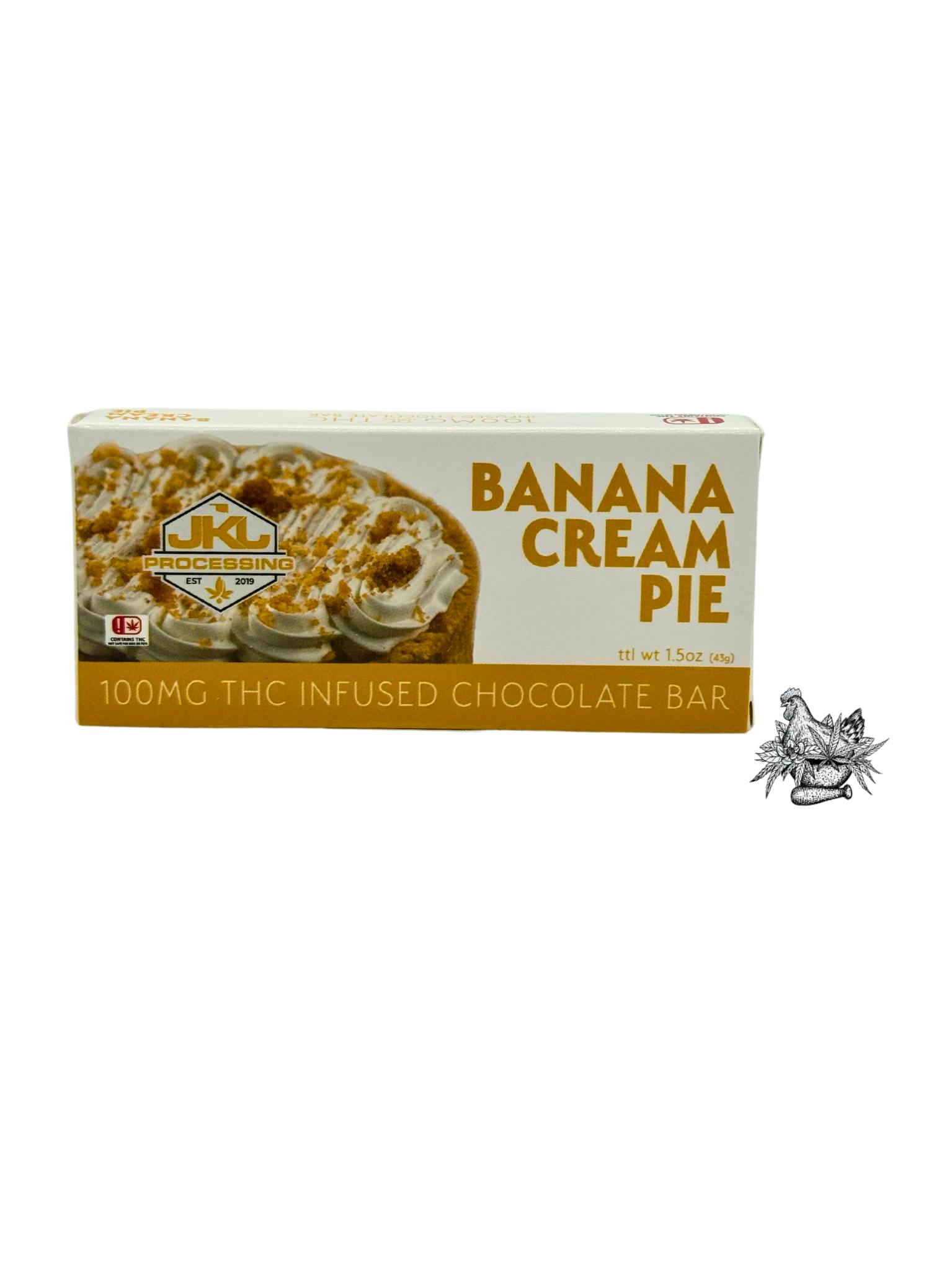 JKJ-BANANA CREAM PIE CHOCOLATE BAR-100MG