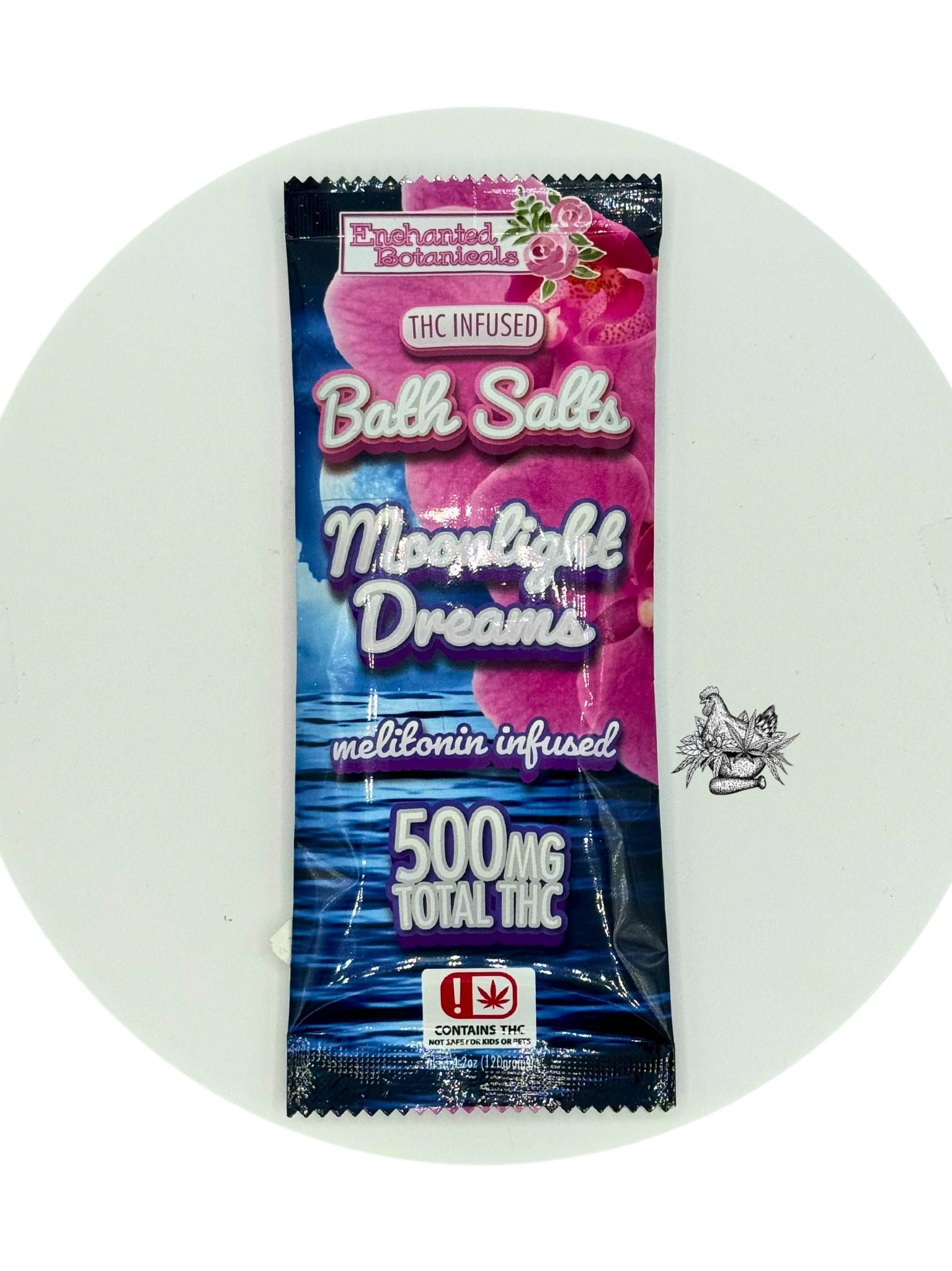 ENCHANTED BOTANTICALS-BATH SALTS-MELATONIN INFUSED-MOONLIGHT DREAMS-500MG