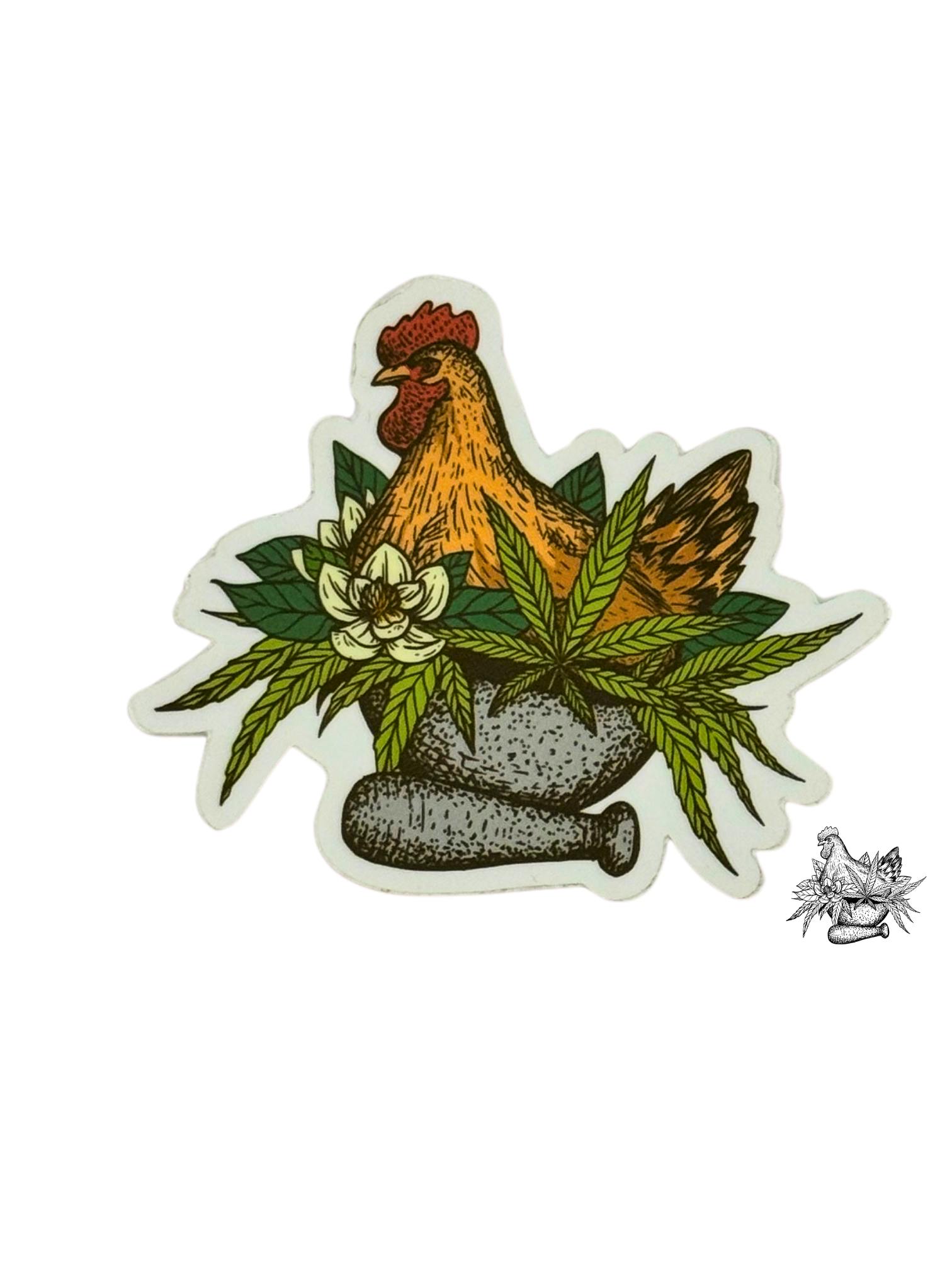 MCA CHICKEN - 3" x 2.55" STICKER