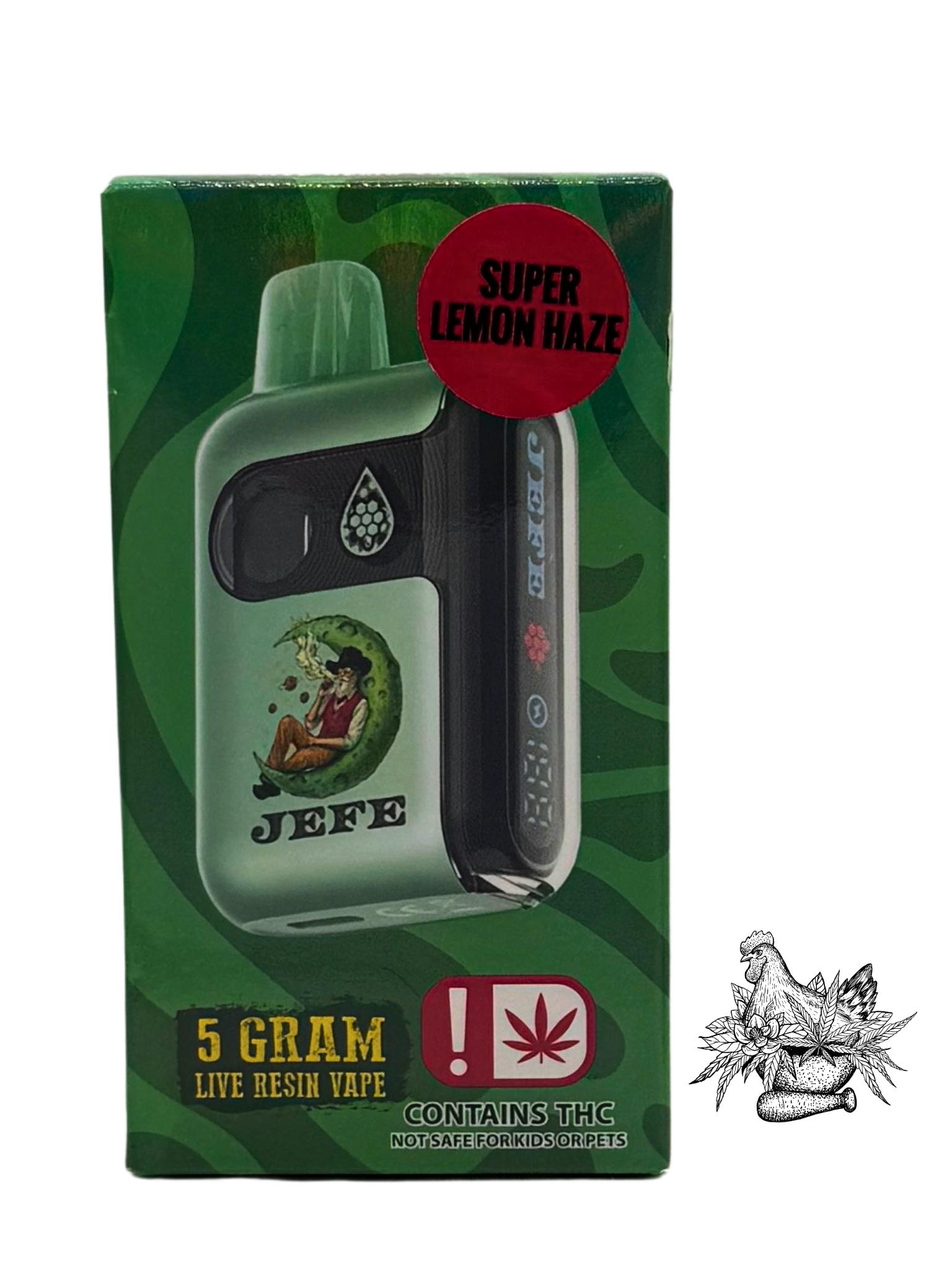 NOBLE NECTAR-5G JEFE DISPOSABLE VAPE GEEKBAR-SUPER LEMON HAZE-SATIVA