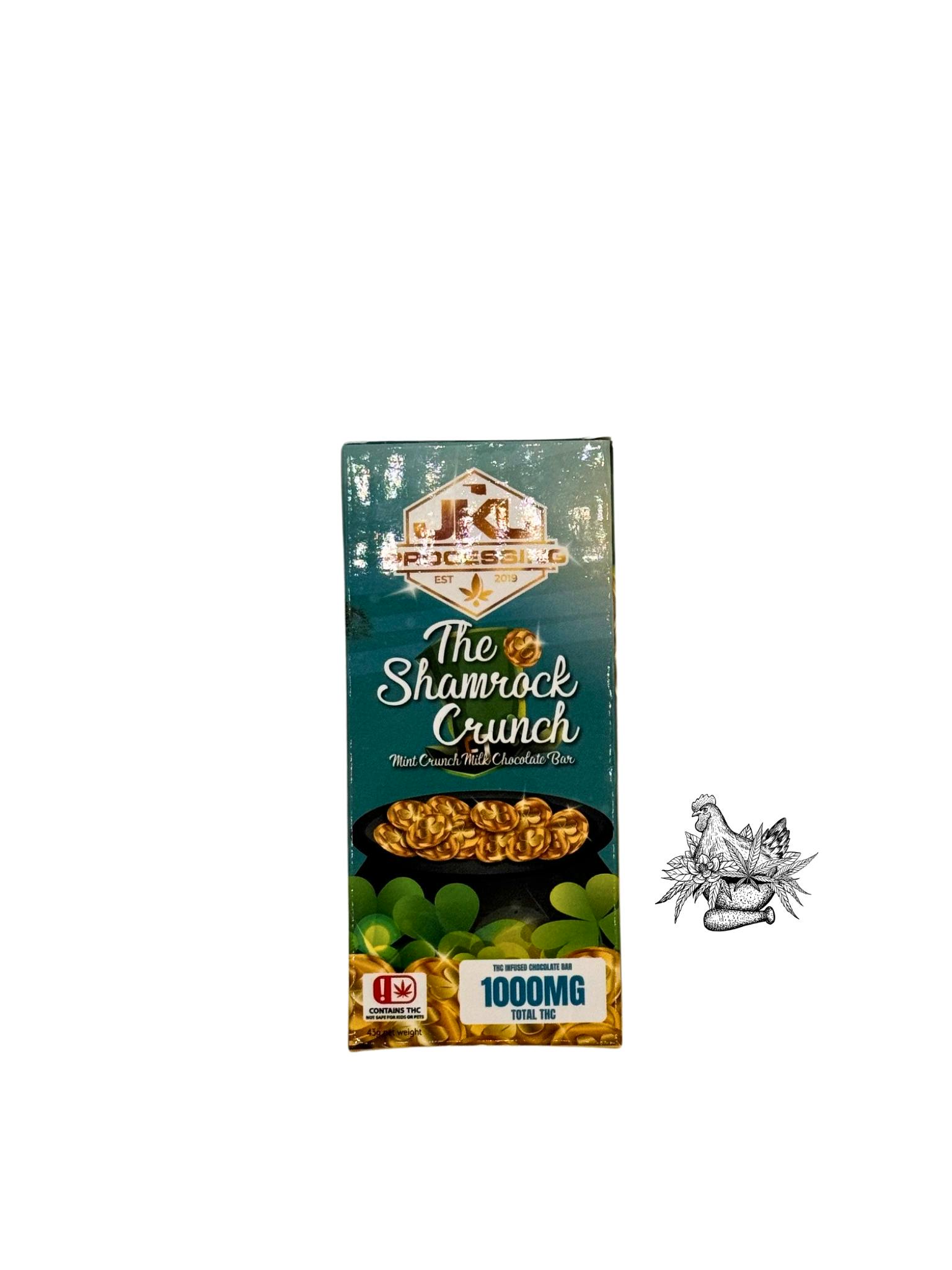 JKJ-SHAMROCK CRUNCH CHOCOLATE BAR-1000MG