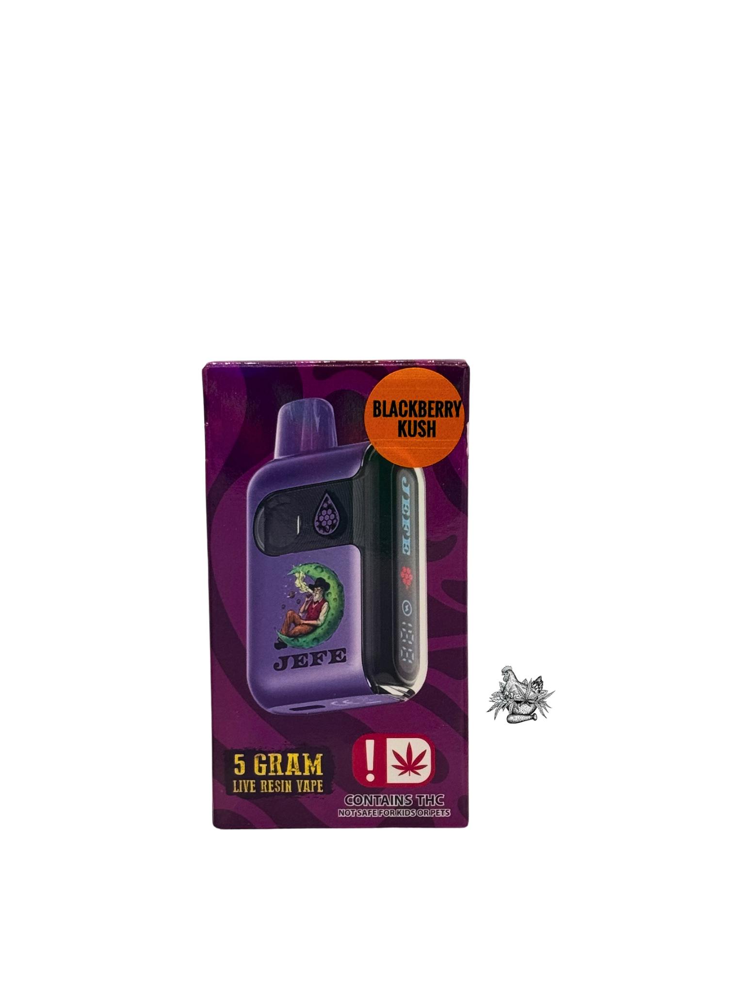 NOBLE NECTAR-5G JEFE DISPOSABLE VAPE GEEKBAR-BLACKBERRY KUSH-INDICA