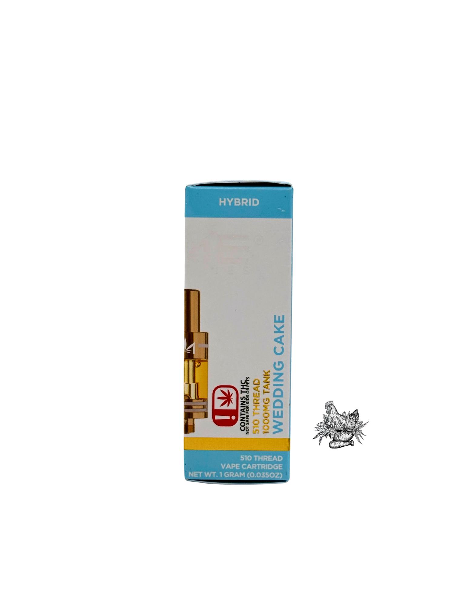 DIME-1000MG TANK VAPE CART-WEDDING CAKE-HYBRID