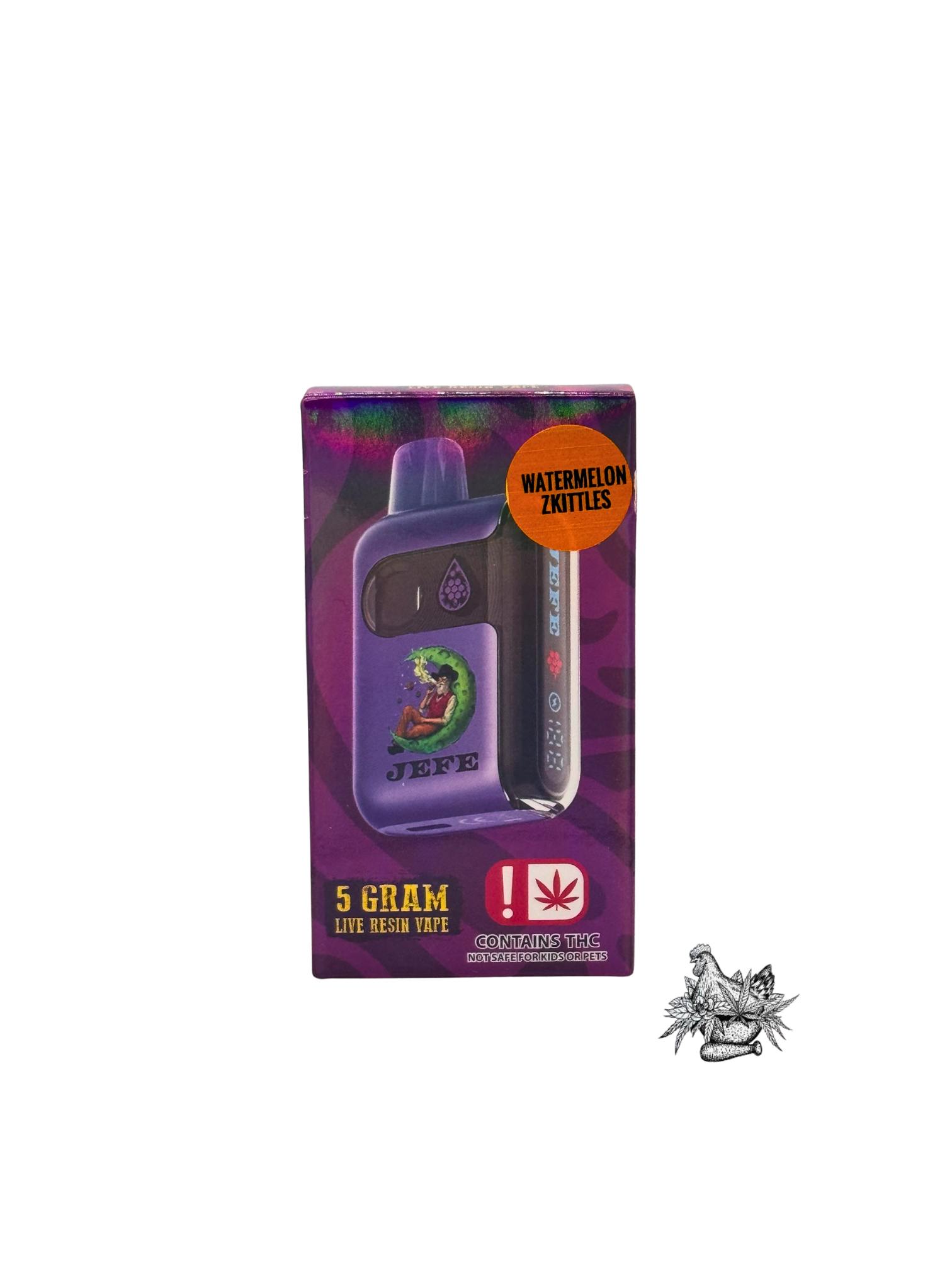 NOBLE NECTAR-5G JEFE DISPOSABLE VAPE GEEKBAR-WATERMELON ZKITTLEZ-INDICA