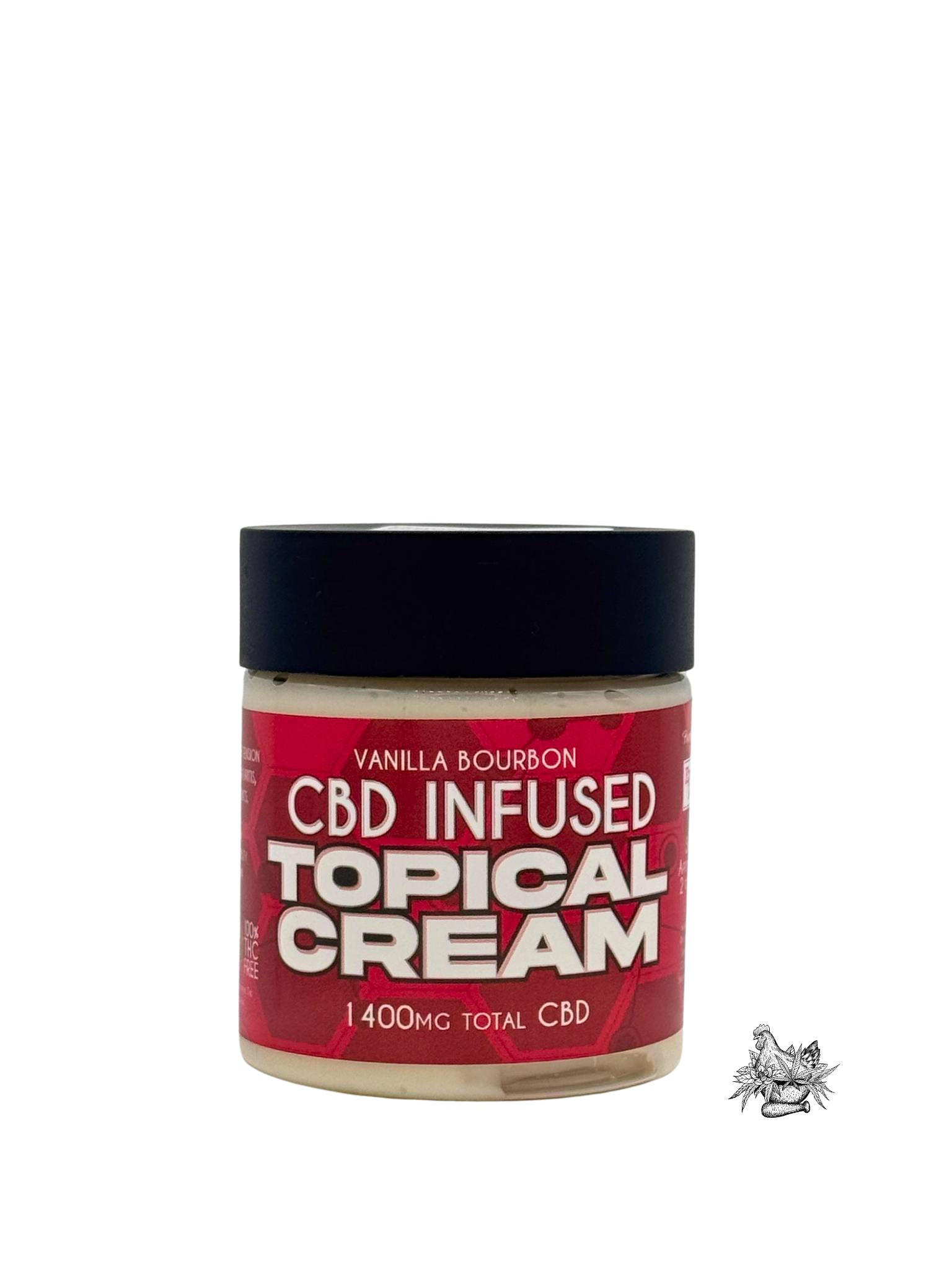 ENCHANTED BOTANICALS-CBD TOPICAL CREAM-VANILLA BOURBON-1300MG
