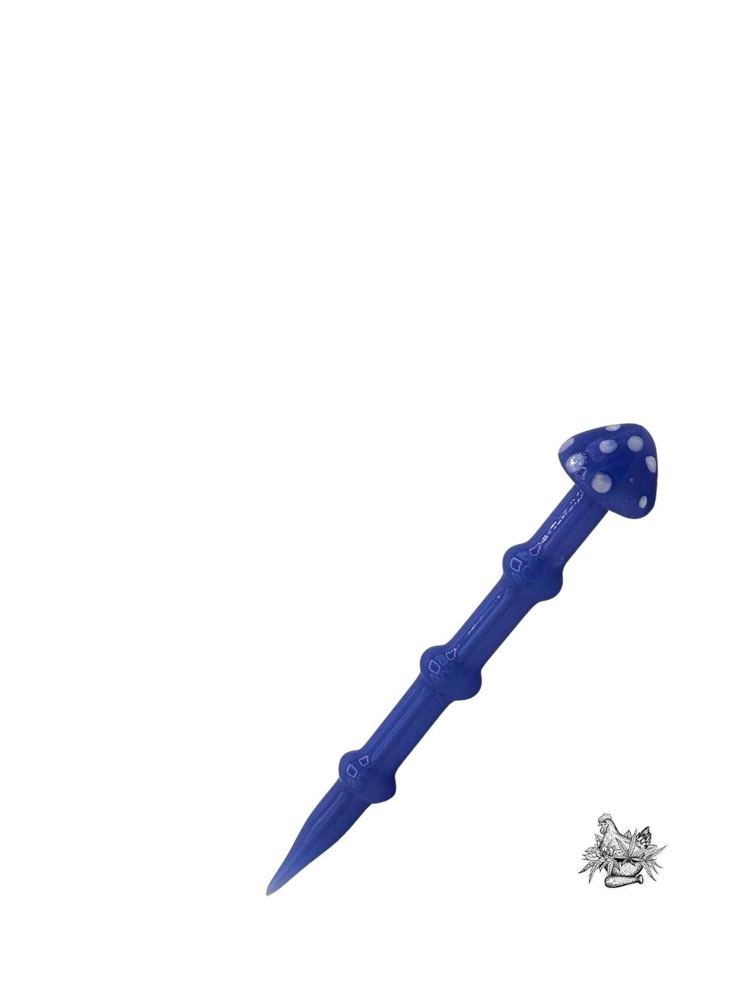 5" GLASS SHROOM DABBER