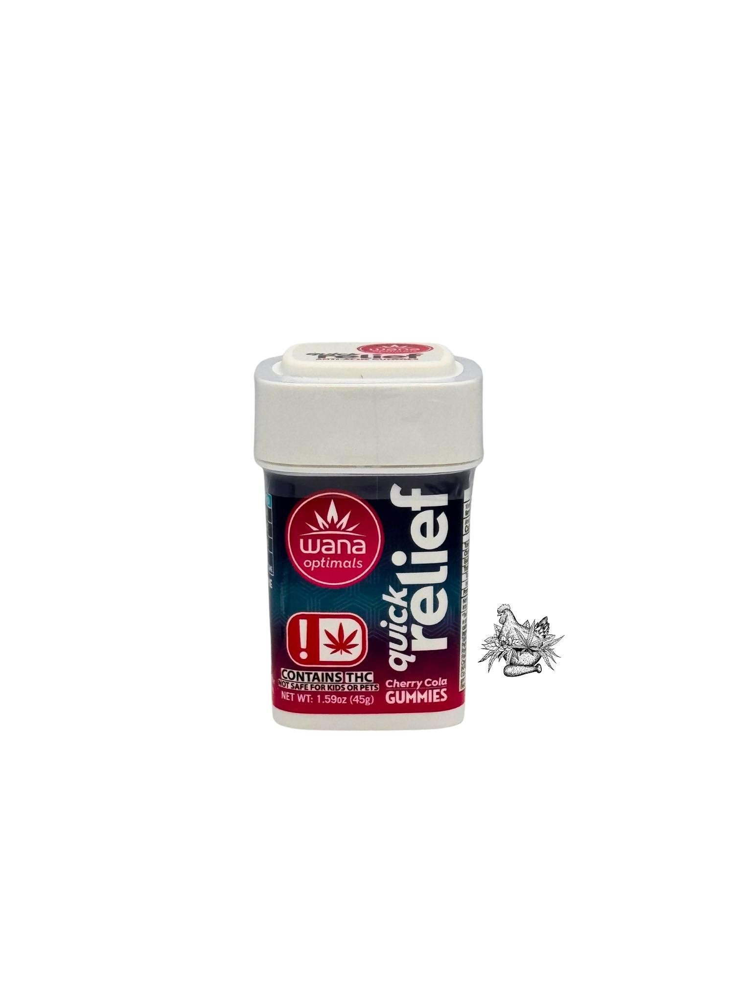 WANA-QUICK RELIEF-1:1:1 CBC:CBG:THC 50MG-CHERRY COLA