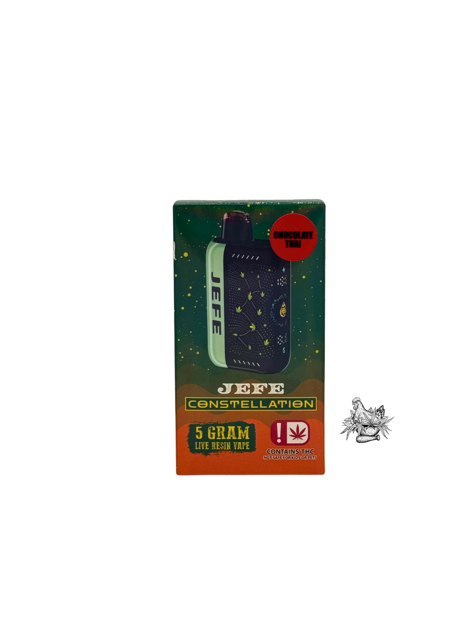 NOBLE NECTAR-5G JEFE DISPOSABLE VAPE CONSTELLATION-CHOCOLATE THAI-SATIVA
