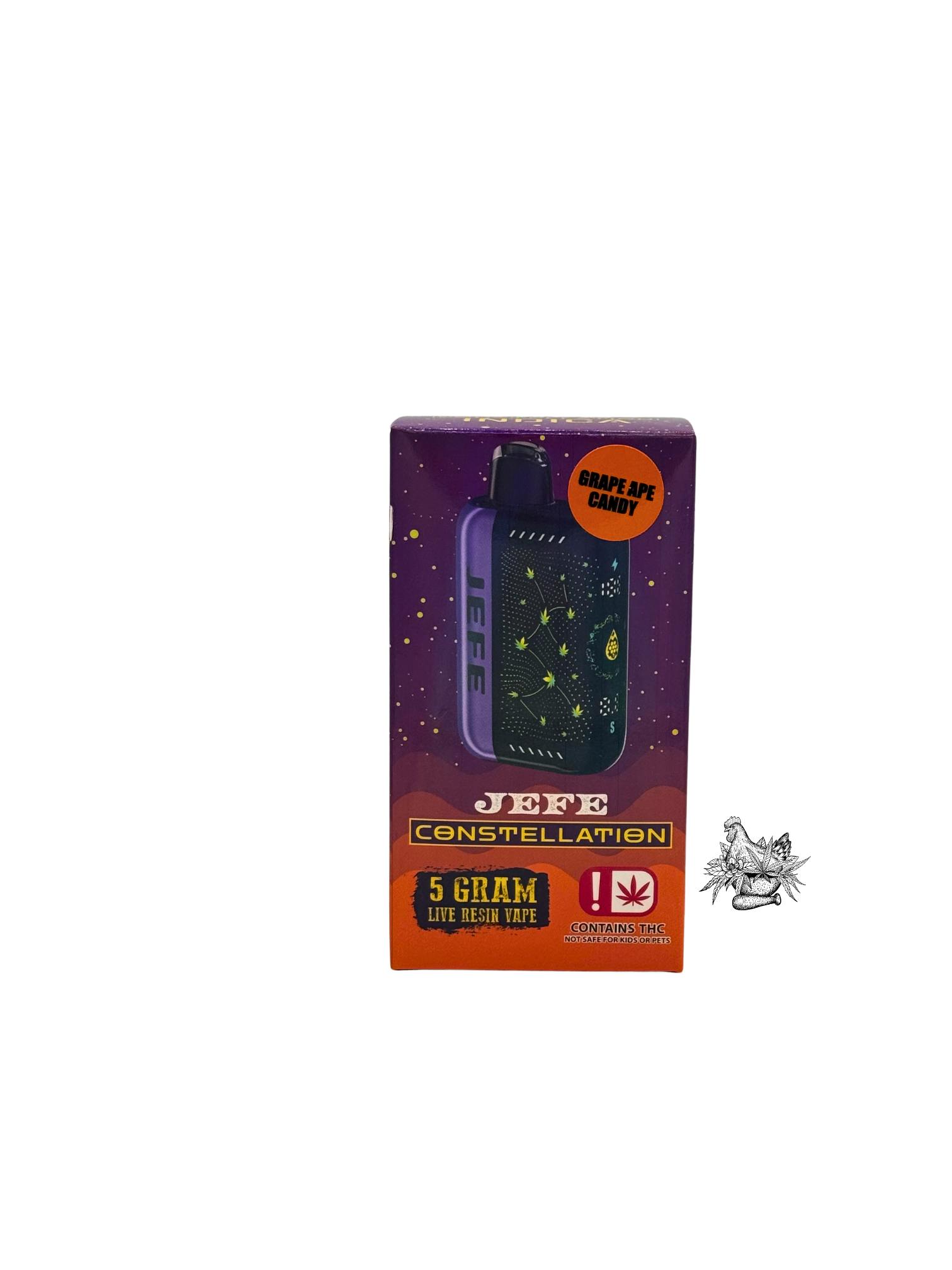 NOBLE NECTAR-5G JEFE DISPOSABLE VAPE CONSTELLATION-GRAPE APE CANDY-INDICA
