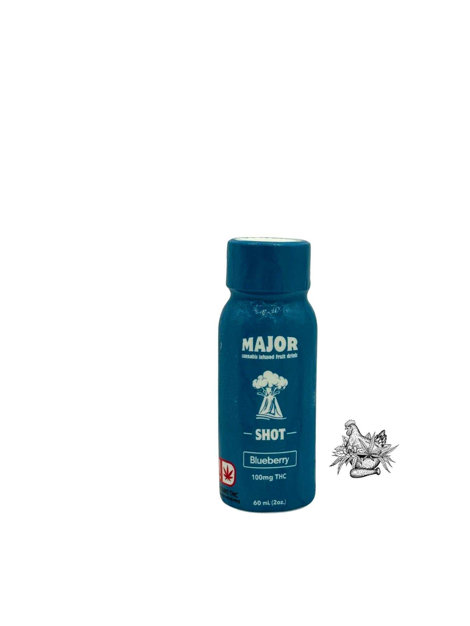 MAJOR-FAST ACTING SHOT-100MG-BLUEBERRY