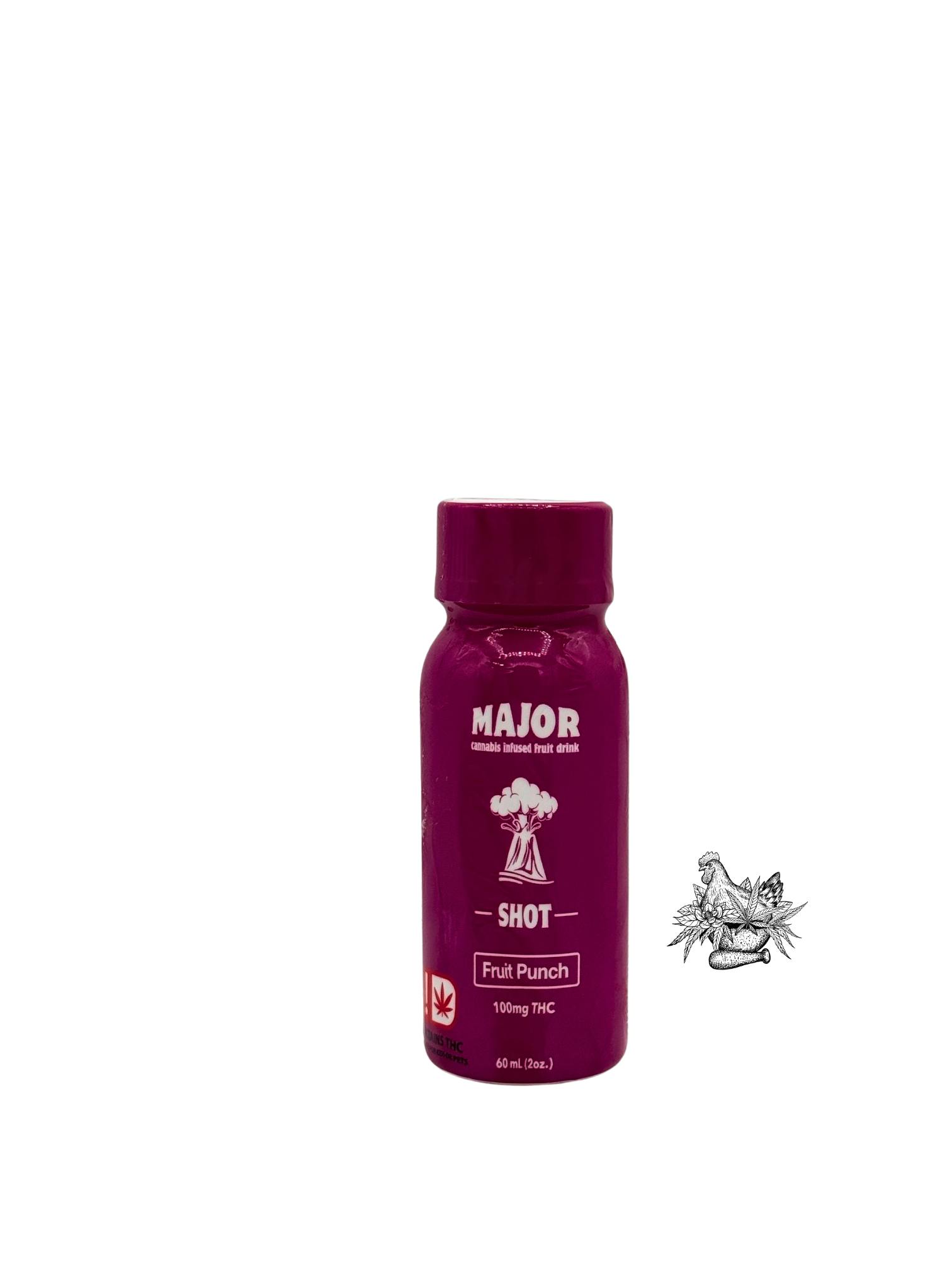 MAJOR-FAST ACTING SHOT-100MG-FRUIT PUNCH