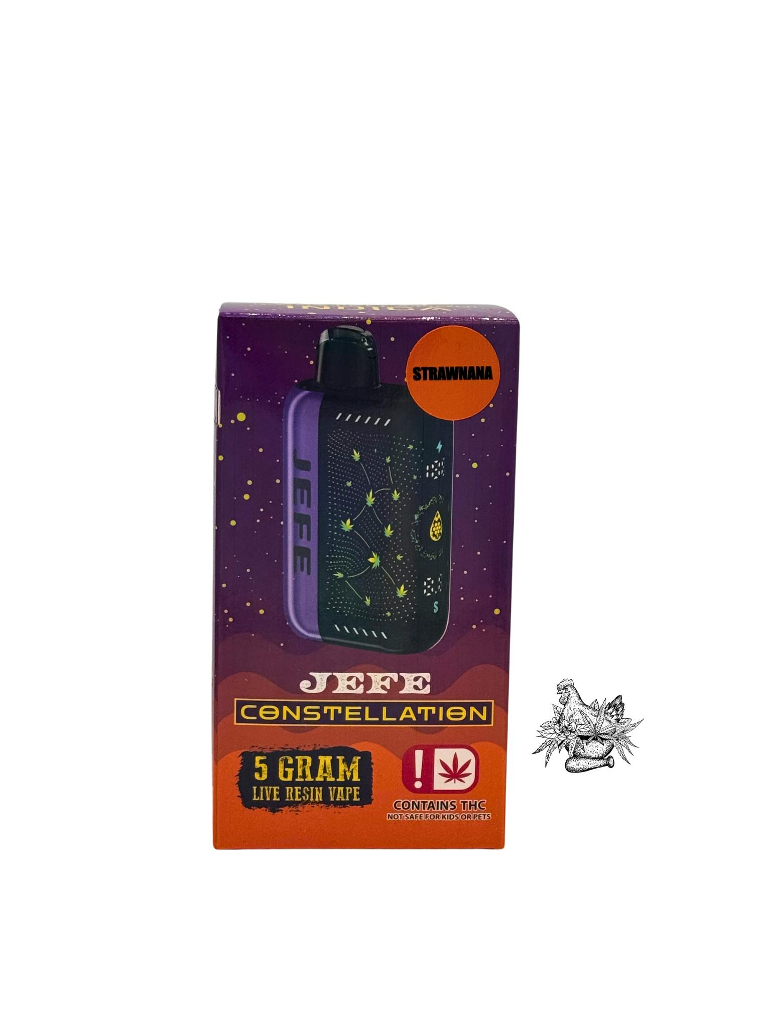 NOBLE NECTAR-5G JEFE DISPOSABLE VAPE CONSTELLATION-STRAWNANA-INDICA