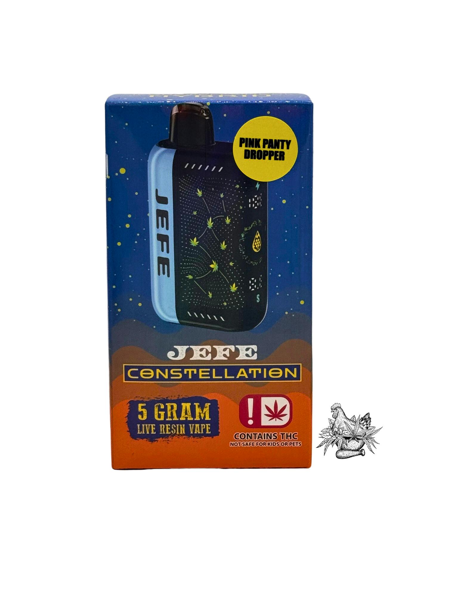 NOBLE NECTAR-5G JEFE DISPOSABLE VAPE CONSTELLATION-PINK PANTY DROPPER-HYBRID