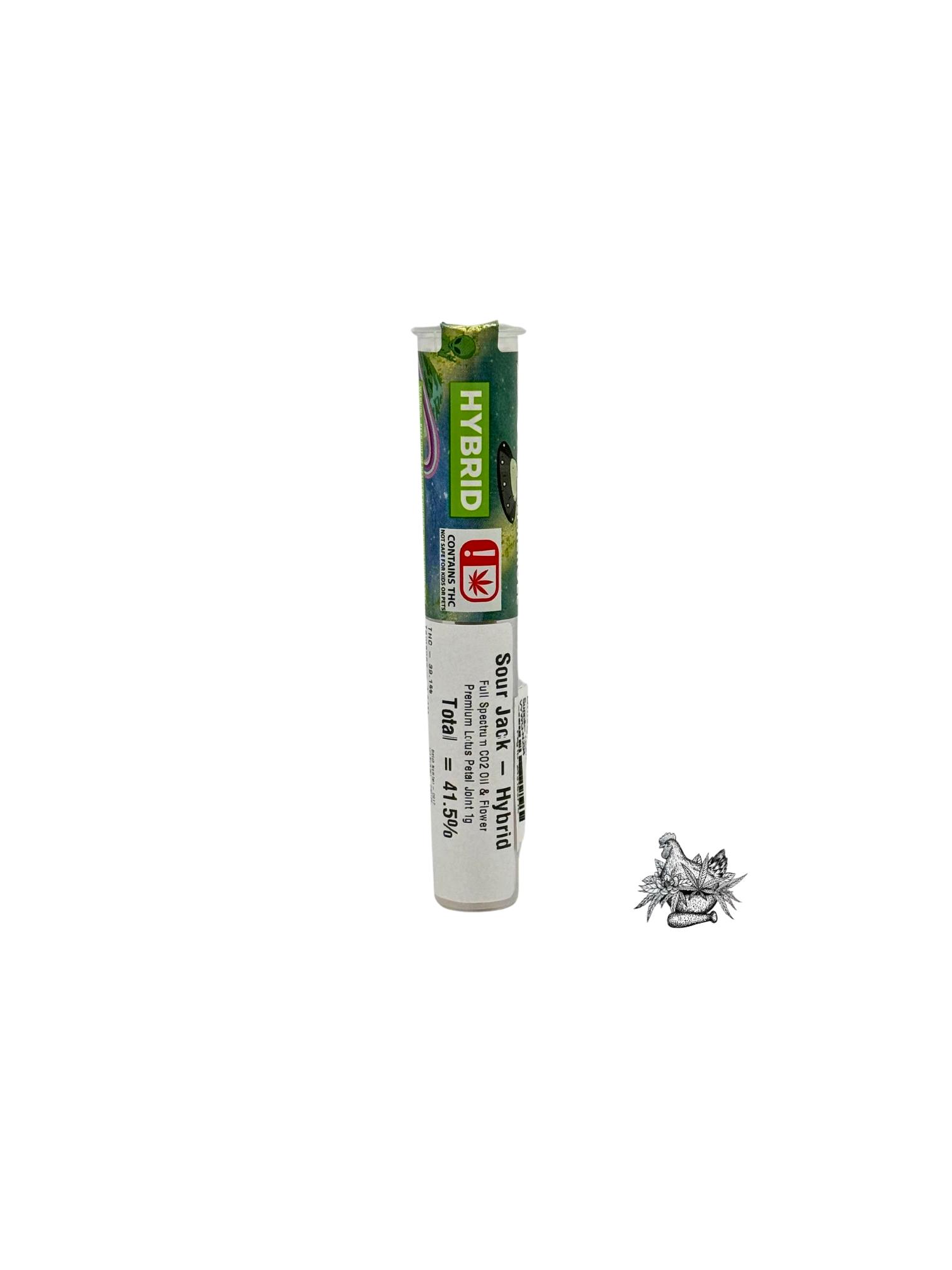 DOSE-1G INFUSED LOTUS PETAL PREROLL-SOUR JACK-HYBRID